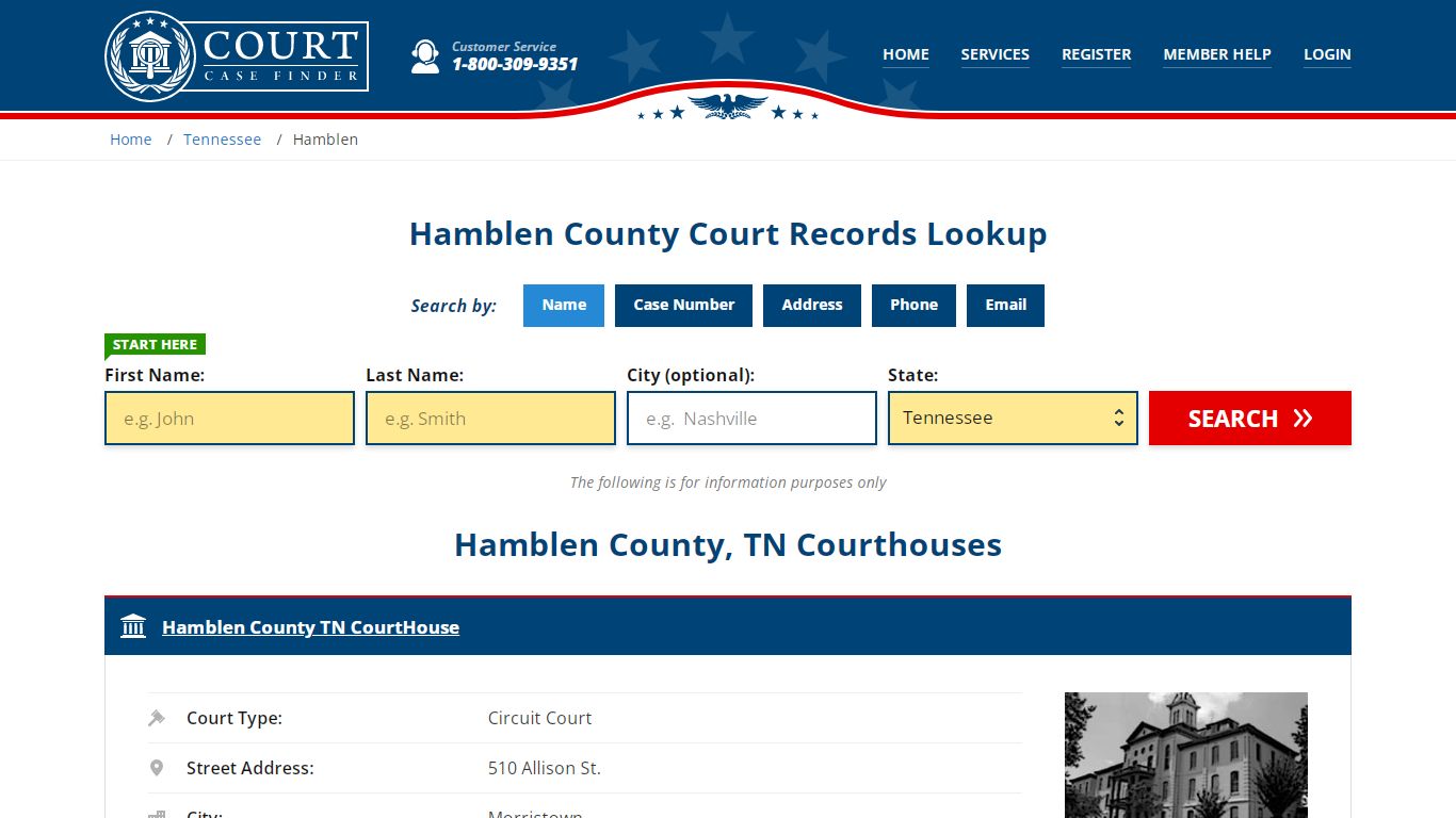 Hamblen County Court Records | TN Case Lookup